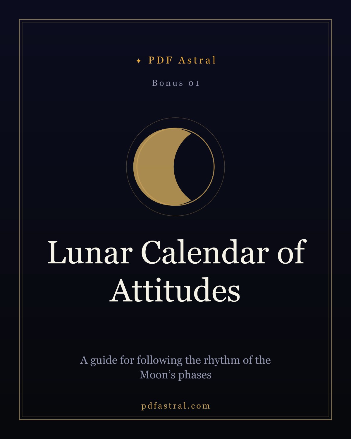 Lunar Calendar of Attitudes